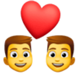 Stel met hart: man, man - Facebook