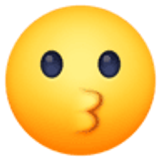 Kussend gezicht - Facebook