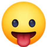 Gezicht met uitgestoken tong - Facebook