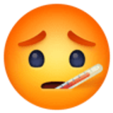 Gezicht met thermometer - Facebook