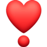 Hart als uitroepteken - Facebook