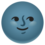 Nieuwe maan met gezicht - Noto Color Emoji