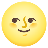 Volle maan met gezicht - Noto Color Emoji
