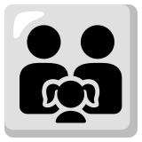Gezin: man, man, meisje - Noto Color Emoji