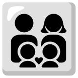 Gezin: man, vrouw, jongen, jongen - Noto Color Emoji