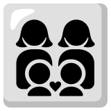 Gezin: vrouw, vrouw, jongen, jongen - Noto Color Emoji
