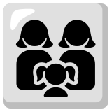 Gezin: vrouw, vrouw, meisje - Noto Color Emoji