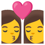 Kus: vrouw, vrouw - Noto Color Emoji