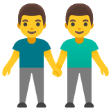 Mannen hand in hand - Noto Color Emoji