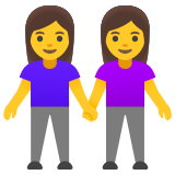 Vrouwen hand in hand - Noto Color Emoji