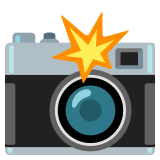 Camera met flitser - Noto Color Emoji