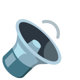 Speaker aan - Noto Color Emoji