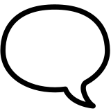 Spraakballon naar links - Noto Color Emoji