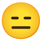 Uitdrukkingsloos gezicht - Noto Color Emoji