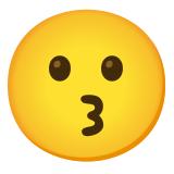 Kussend gezicht - Noto Color Emoji