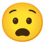 Gekweld gezicht - Noto Color Emoji