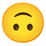 Omgekeerd gezicht - Noto Color Emoji