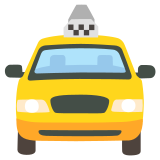 Naderende taxi - Noto Color Emoji