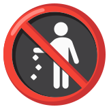 Geen afval weggooien - Noto Color Emoji