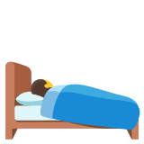 Persoon in bed - Noto Color Emoji