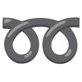 Dubbele gekrulde lus - Noto Color Emoji