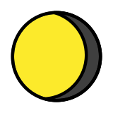 Afnemende maan - OpenMoji