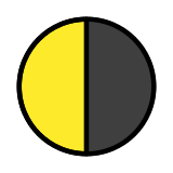 Maan in laatste kwartier - OpenMoji