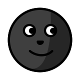 Nieuwe maan met gezicht - OpenMoji