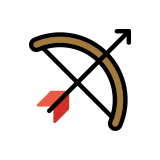 Pijl en boog - OpenMoji