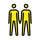 Mannen hand in hand - OpenMoji