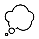 Gedachteballon - OpenMoji