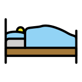 Persoon in bed - OpenMoji