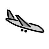 Aankomst van vliegtuig - OpenMoji