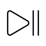 Knop voor afspelen of pauzeren - OpenMoji