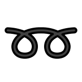 Dubbele gekrulde lus - OpenMoji