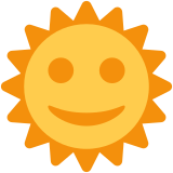 Zon met gezicht - Twitter / X