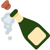 Fles met knallende kurk - Twitter / X