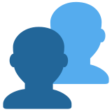 Silhouet van twee personen - Twitter / X