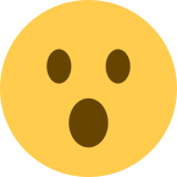 Gezicht met open mond - Twitter / X