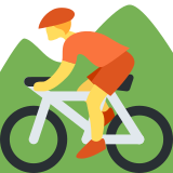 Persoon op mountainbike - Twitter / X
