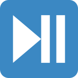 Knop voor afspelen of pauzeren - Twitter / X