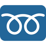 Dubbele gekrulde lus - Twitter / X