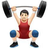 mannelijke gewichtheffer: lichte huidskleur