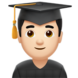 mannelijke student: lichte huidskleur