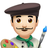 mannelijke kunstenaar: lichte huidskleur