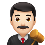 mannelijke rechter: lichte huidskleur