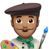 mannelijke kunstenaar: getinte huidskleur