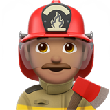 mannelijke brandweerman: getinte huidskleur