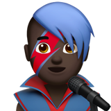 mannelijke zanger: donkere huidskleur