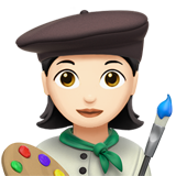 kunstenares: lichte huidskleur